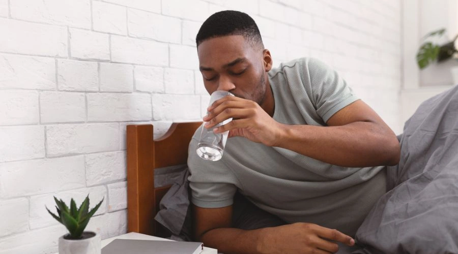 Drink more water for drug disappear faster